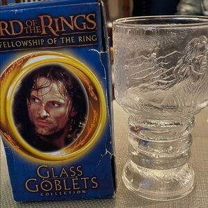 NEW! Lord of the Rings glass goblet/ wine glass—Strider